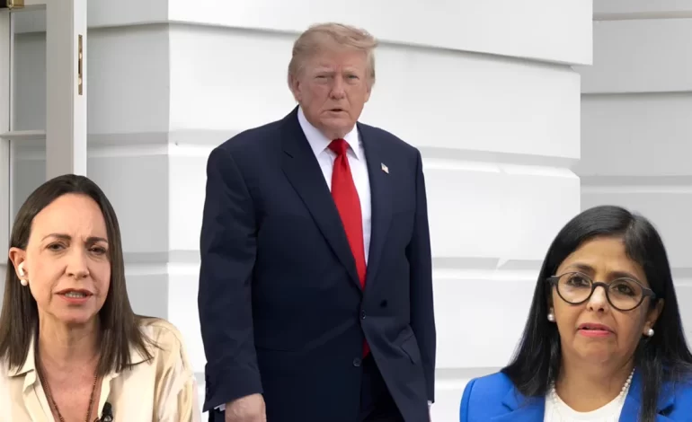 Trump habla de unos comicios entre Delcy y María Corina Machado
